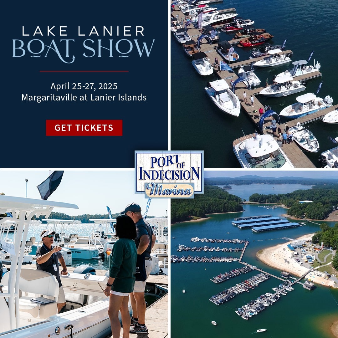 The docks are full, the boats are shining, and the vibes are high - Lake Lanier Boat Show is officially underway!
ㅤ
Now through Sunday, head to Margaritaville at Lanier Islands for sun, sips, and serious boat envy. From luxury yachts to weekend-ready pontoons, explore it all at Port of Indecision Marina! 🛥️